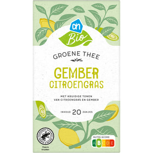 Biologisch Groene thee gember citroengras