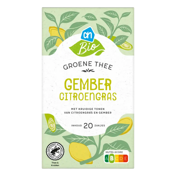 Biologisch Grüner Tee Ingwer Zitronengras