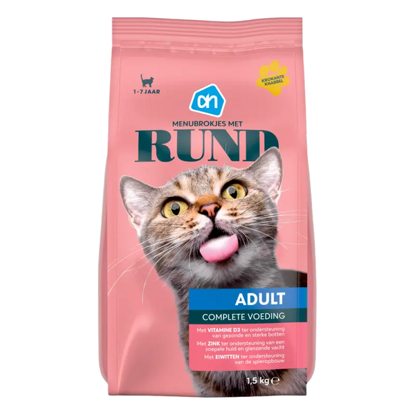 Menubrokjes met rund adult