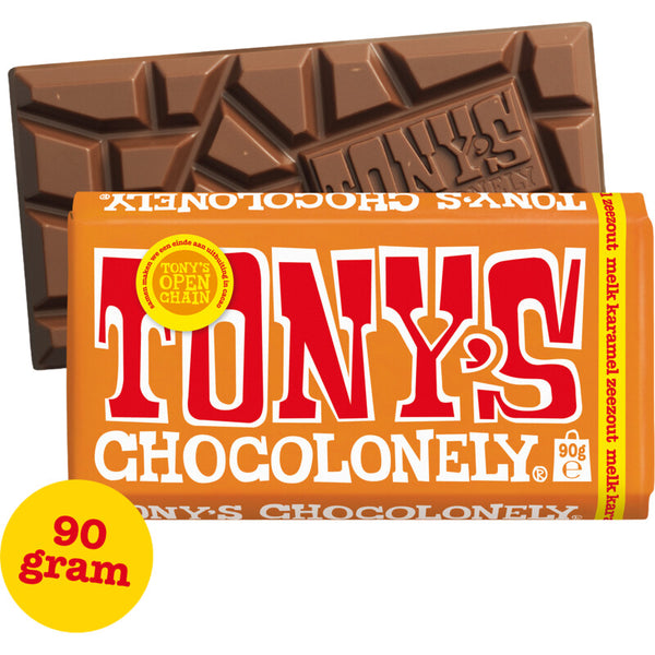 Tony's Chocolonely Reep melk karamel zeezout