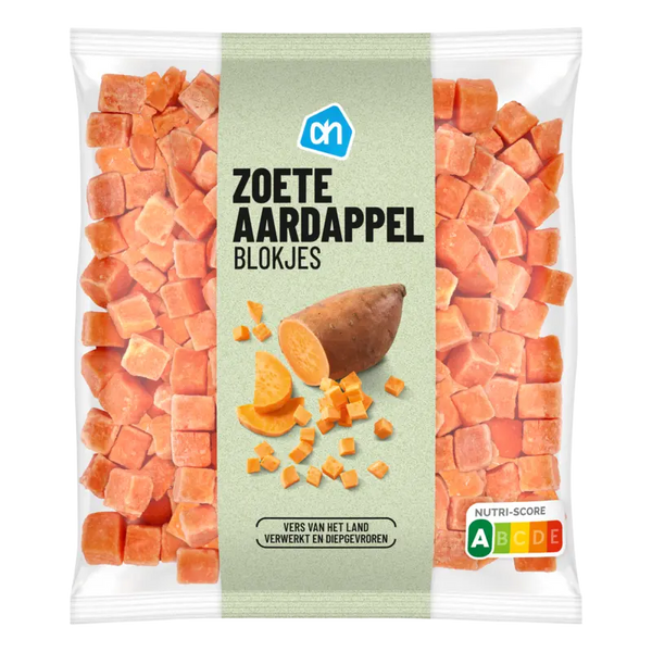 Sweet potato cubes