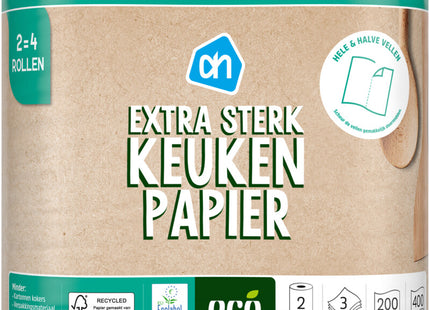 Eco Keukenpapier extra sterk 2=4 rollen