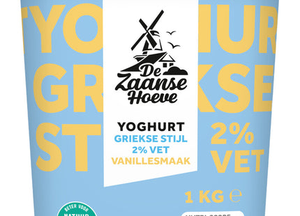 De Zaanse Hoeve Yoghurt Griekse stijl vanillesmaak