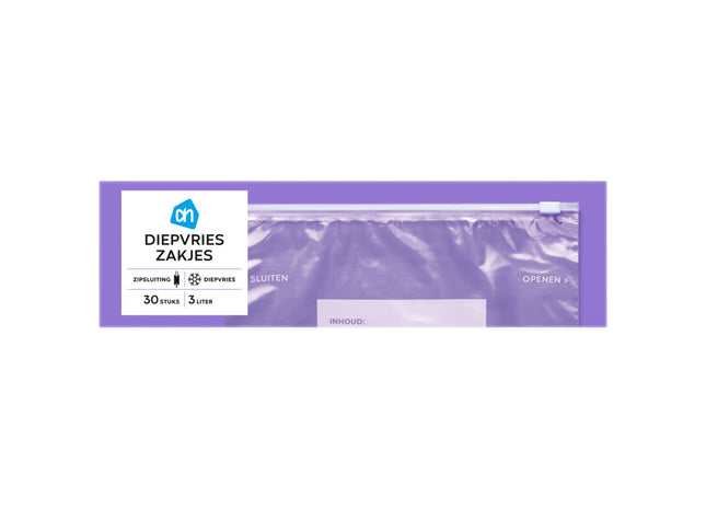 Diepvrieszakjes met zipsluiting groot