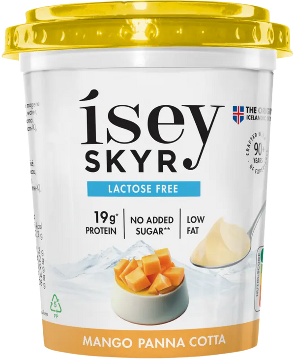 Isey Skyr mango panna cotta