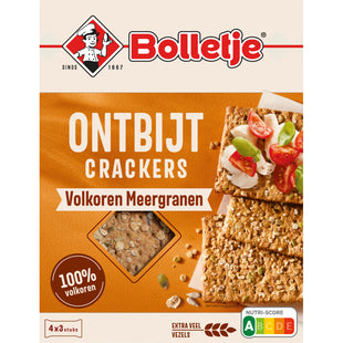 Bolletje Ontbijtcrackers Volkoren Meergranen