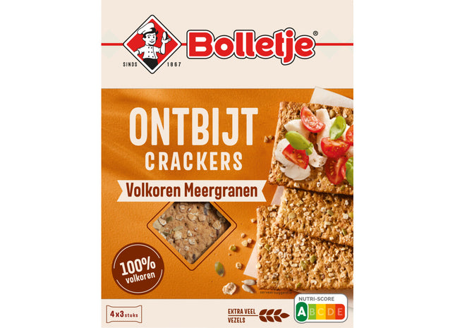 Bolletje Ontbijtcrackers Volkoren Meergranen
