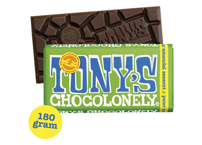 Tony's Chocolonely Reep puur amandel zeezout