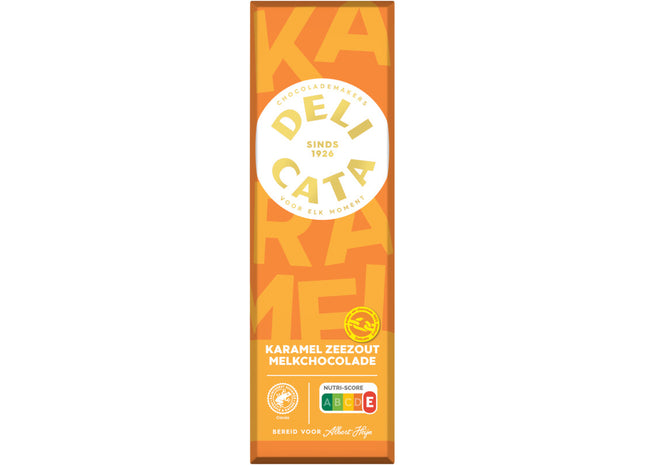 Delicata Reep melkchocolade karamel zeezout
