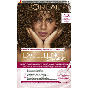 L'Oréal Excellence crème 4.3 midden goudbruin