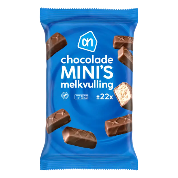 Chocolate minis with milk filling