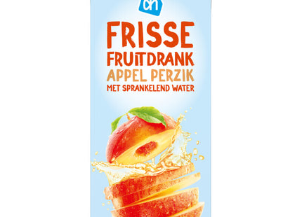 Frisse fruitdrank appel perzik