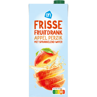 Frisse fruitdrank appel perzik
