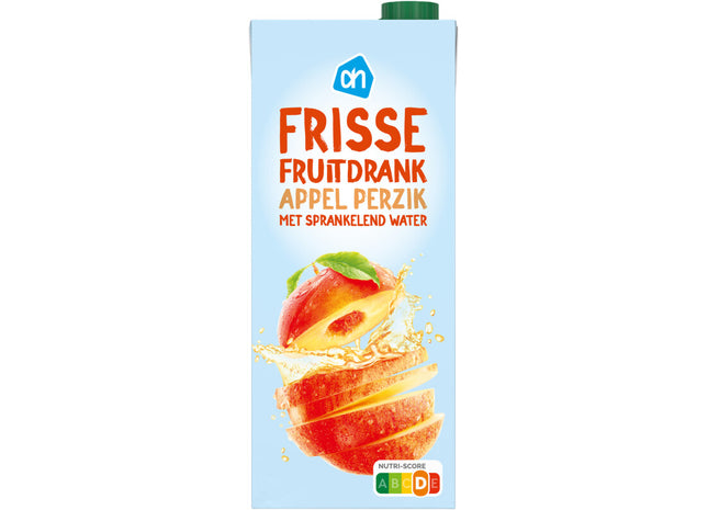 Frisse fruitdrank appel perzik