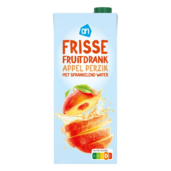 Fresh fruit drink apple peach