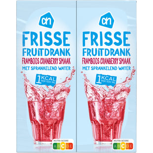 Frisse fruitdrank framboos 1kcal