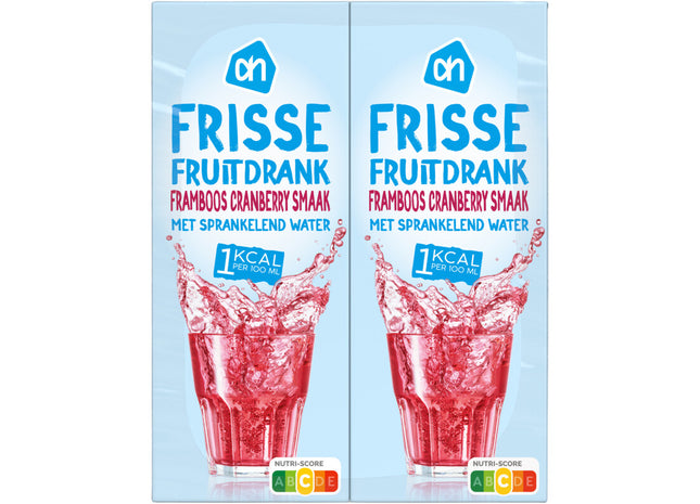 Frisse fruitdrank framboos 1kcal