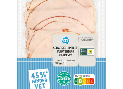 Scharrel kipfilet flinterdun minder vet