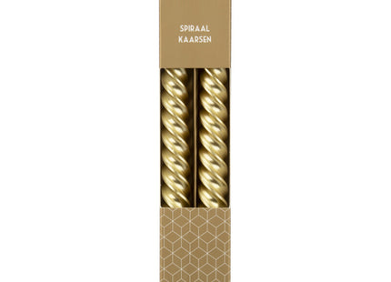 Avec Spiraalkaarsen goud