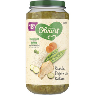 Olvarit Risotto doperwten kalkoen 18m+