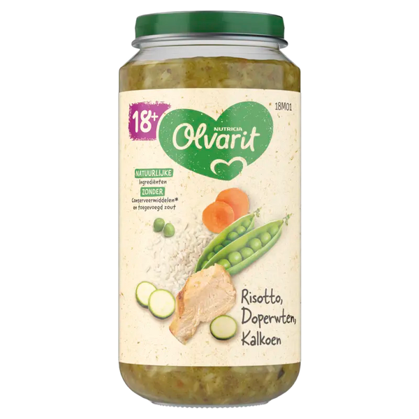 Olvarit Risotto pea turkey 18m+