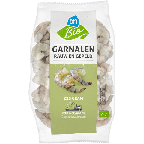 Biologisch Garnalen rauw en gepeld