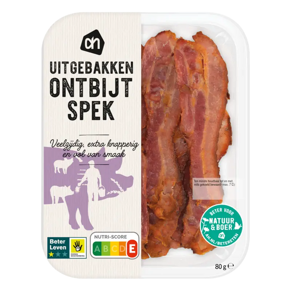 Uitgebakken ontbijtspek