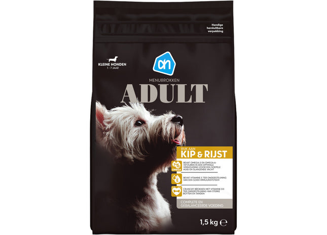 Menubrokken adult kip & rijst