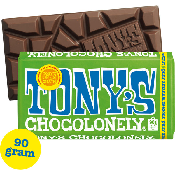 Tony's Chocolonely Reep puur amandel zeezout
