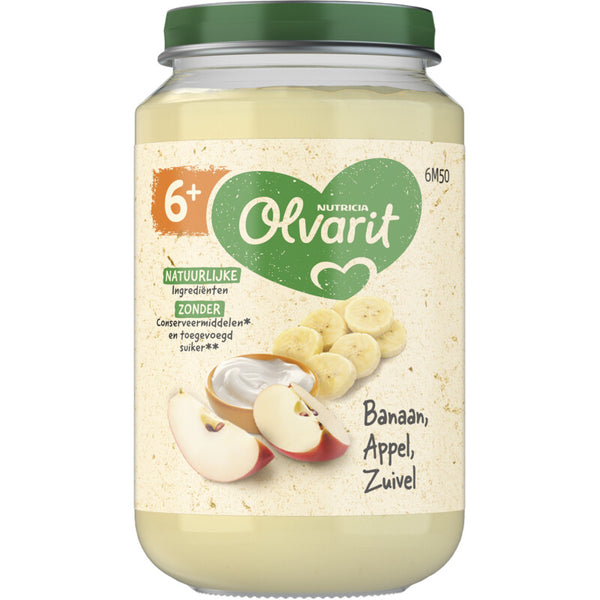 Olvarit Banaan appel zuivel 6m+