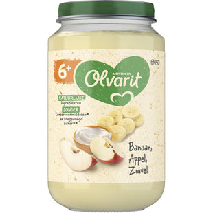 Olvarit Banaan appel zuivel 6m+