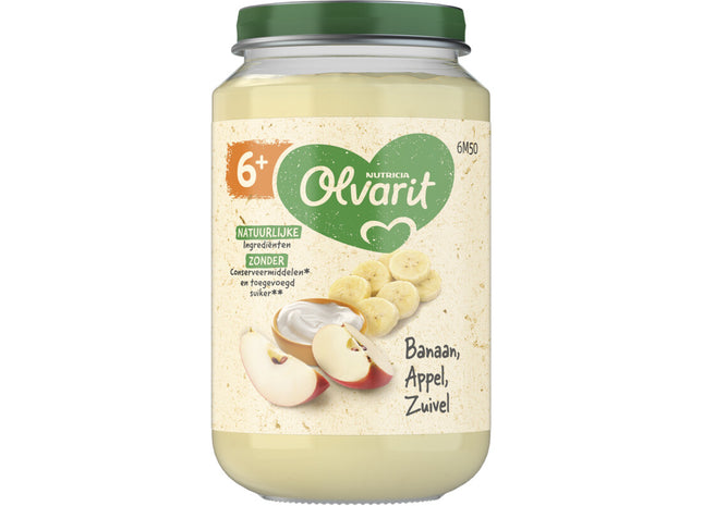 Olvarit Banaan appel zuivel 6m+