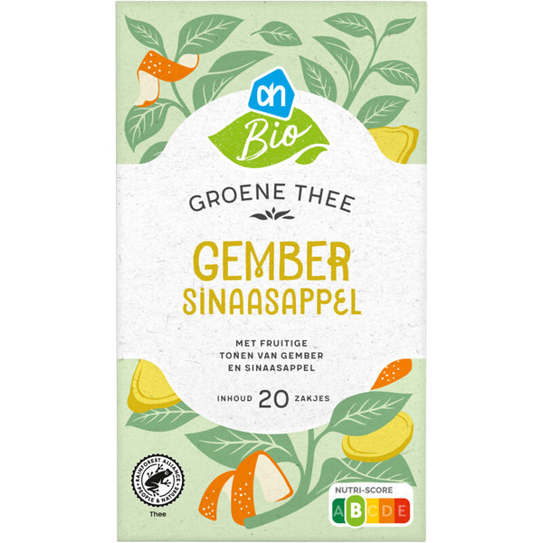 Organic Green Tea Ginger Orange