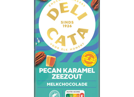 Delicata Reep melkchocolade pecan karamel zeezout