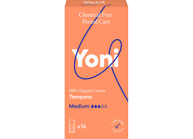Yoni-Tampons aus Bio-Baumwolle mittelgroß