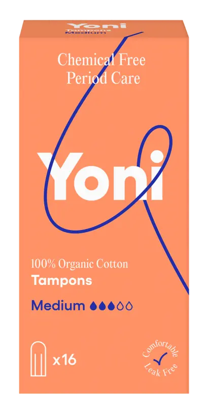Yoni Tampons aus biologischer Baumwolle mittel