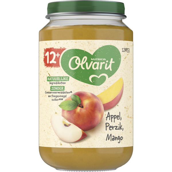 Olvarit Appel perzik mango 12m+