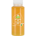 Organic Freshly pressed orange apple mango juice