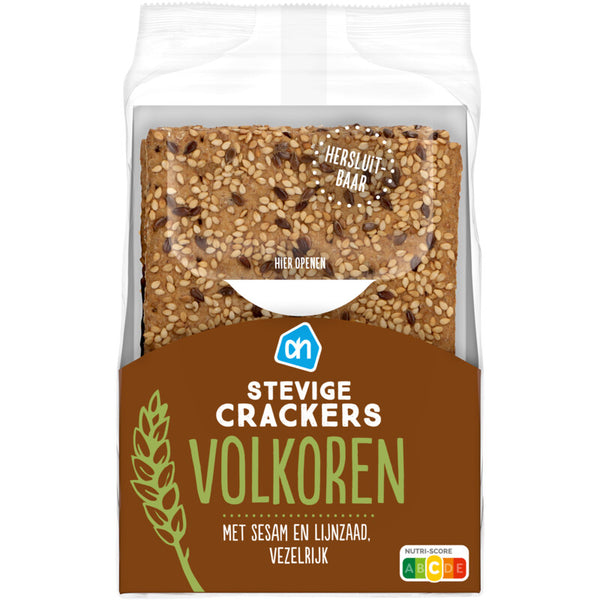 Stevige crackers volkoren