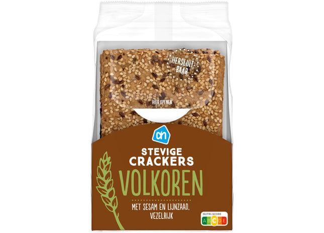 Stevige crackers volkoren