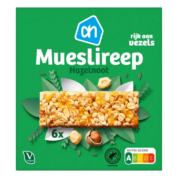 Mueslireep hazelnoot
