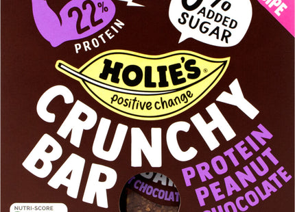Holie's Crunchy bar protein peanut chocolate