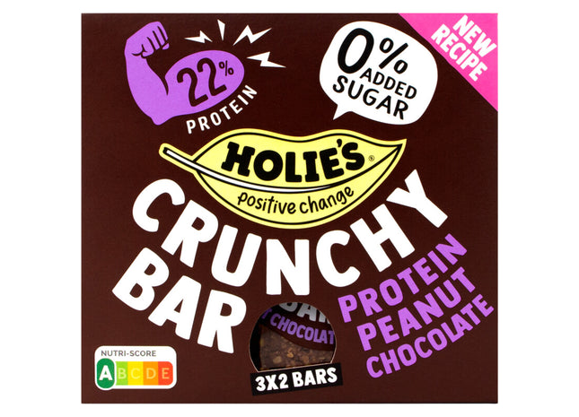 Holie's Crunchy bar protein peanut chocolate