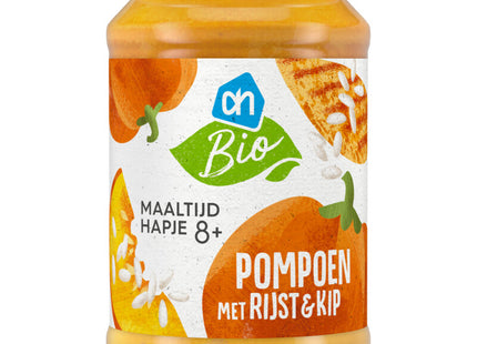 Biologisch Maaltijdhapje pompoen rijst & kip 8+