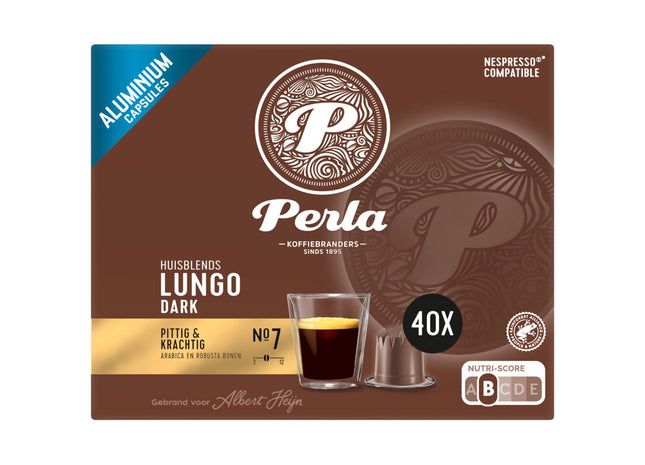 Perla Huisblends Lungo dark capsules
