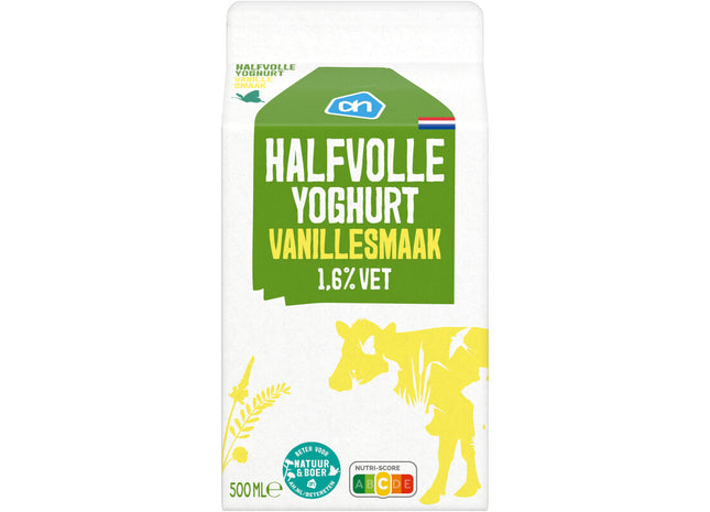 Halfvolle yoghurt vanille 1,5%