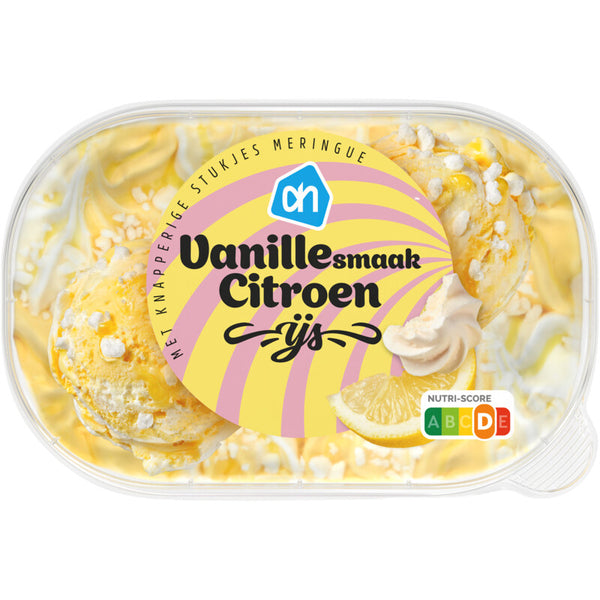 Vanille smaak citroen ijs