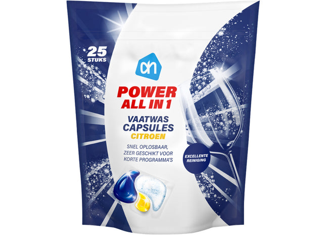 Power all in 1 vaatwascapsules citroen