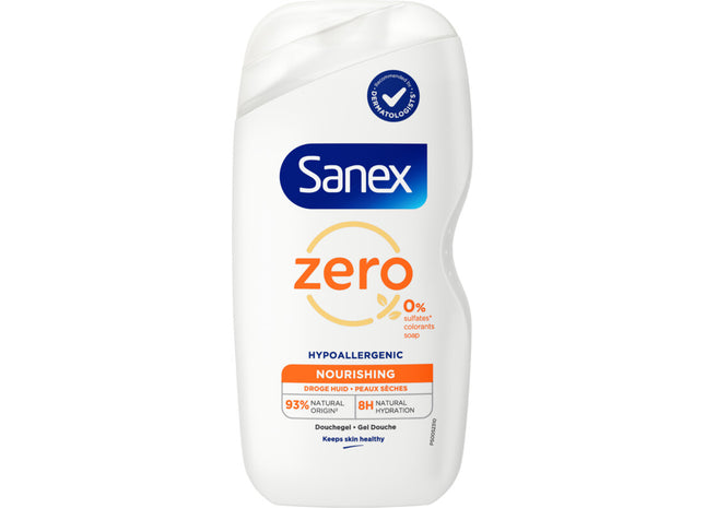 Sanex Zero% nourishing douchegel droge huid