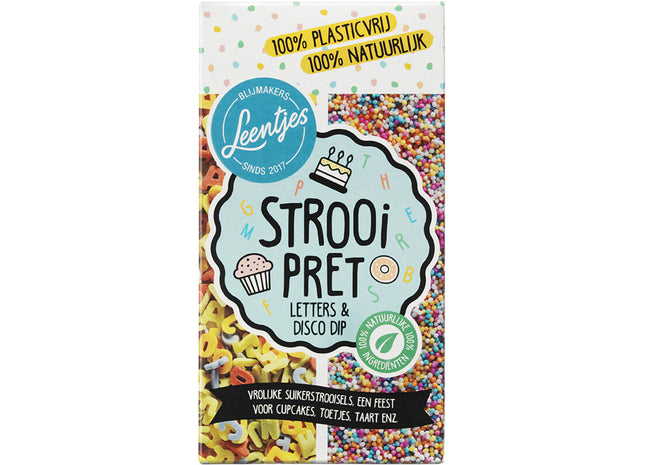 Leentjes Strooi pret letters & disco dip